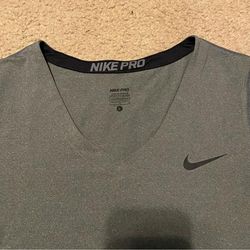 Nike Tops | Grey Nike Pro Women’s Shirt | Color: Gray/Silver | Size: L