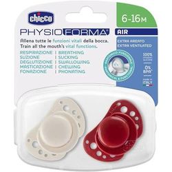 Chicco Succhietti Air Rosso Silicone 6 16 Mesi 2 Pezzi