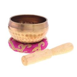 Tranquil Sound,'Hammered Brass Alloy Singing Bowl Set (3 Pieces)'