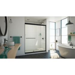 Dreamline DreamLine Alliance Pro ML 56 - 60 inch W x 74 1/2 inch H Semi-Frameless Bypass Shower Door in Matte Black SDAM60W740VXX09