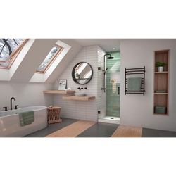 Dreamline DreamLine Unidoor-LS 24 inch W x 72 inch H Frameless Hinged Shower Door in Oil Rubbed Bronze SHDR-2024722-06