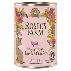 24x400g Adult Farmer's Hash with Lamb & Chicken Rosie's Farm Cans