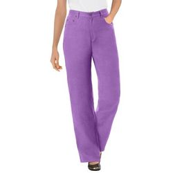 Plus Size Women's Perfect Relaxed Cotton Jean by Woman Within in Pretty Violet (Size 24 W)