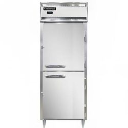 Continental D1FENSSHD 28 1/2" Designer Line 1 Section Reach In Freezer, 2 Right Hinge Solid Doors, 115v, Stainless Steel