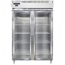 Continental D2FSNSSGD 52" Designer Line 2 Section Reach In Freezer, 2 Left/Right Hinge Glass Doors, 115v, Stainless Steel