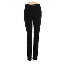 Ann Taylor LOFT Outlet Jeans - Low Rise: Black Bottoms - Women's Size 4