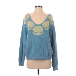 Shein Pullover Sweater: Blue Tortoise Tops - Women's Size 4