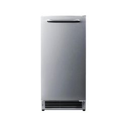 Summit BIM271OS 15"W Crescent Cube Undercounter Commercial Ice Machine - 25 lbs/day, Air Cooled, No Drain Needed, 115v, Stainless Steel