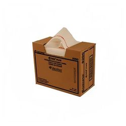 Chicopee 8290 Chix Plus Multi-Day Antimicrobial Foodservice Towel - 13" x 24", White, Machine Washable, White with Red Stripe