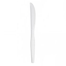 Dixie KH217 7 1/2" Heavy Weight Disposable Knife - Polystyrene, White, Polystyrene Construction