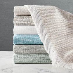 Sunbrella Crosshatch Indoor/Outdoor Throw - Spa - Frontgate