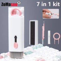Kits de nettoyage de clavier 7 en 1, nettoyeur Airpods, stylo de nettoyage de casque, extracteur de nettoyage d'écran d'ordinateur portable, Kit de nettoyage d'écouteurs Bluetooth