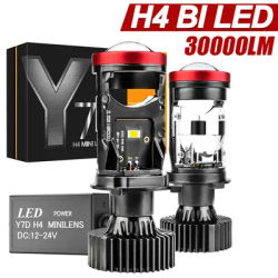Y7D H4 proiettore a LED Mini obiettivo Auto H4 LED lampadine per fari Kit conversione abbagliante