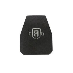 Custom Armor Group AR500 Rhino Coated Level III Stand Alone Steel Armor Plate Swimmers Cut 10in x 12in AR500-ASC-10X12