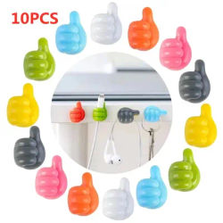 Supporto in gomma a forma di mano cavo per occhiali cavo di alimentazione linea di ricarica Mini gancio autoadesivo Car Storag Organizer Gadget decorazioni
