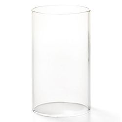 Hollowick 48C Fitter Globe w/ Cylinder Style for 3" Fitter Base, 5x3", Glass, Clear