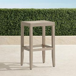Westport Bar Stool in Weathered Teak - Frontgate