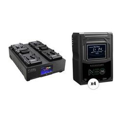 Core SWX HyperCore NEO 150 Mini 4-Battery Kit with FLEET Quantum Charger (V-Mount) NEO-150S