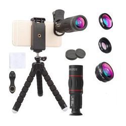 Apexel 4-in-1 Lens Kit + Mini Tripod for Smartphones APL-18XBZJ5
