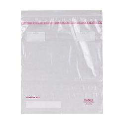 Handgards 304985464 Zipgards Zipper Seal Top Freezer Bag - 13"L x 15 1/2"W, LDPE, Zip-top, Clear, Pink, & White