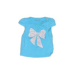 Nevada Short Sleeve Top Teal Keyhole Tops - Size 24 Month