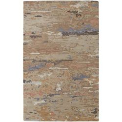 Calista Casual Abstract, Tan/Blue, 5' x 8' Area Rug - Feizy EVER8644BGE000E10