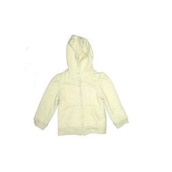Baby Gap Zip Up Hoodie: Ivory Tops - Size 12-18 Month