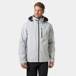Helly Hansen Men’s Crew Hooded Midlayer Sailing Jacket 2.0 Grey 2XL
