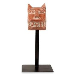 African wood mask, 'Fierce Leopard'