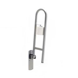 Gamco 125-SWING-UP-PH 29 15/16" Swing Up Grab Bar w/ Tissue Holder, Satin Finish Stainless Steel, 1 1/4" Diameter, Silver