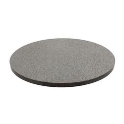 Art Marble Q40554RD 54" Round Quartz Table Top - Indoor/Outdoor, Storm Gray