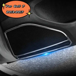 Couvercle de haut-parleur de porte de voiture en acier inoxydable, garniture de haut-parleur audio