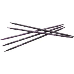 KnitPro Aiguilles double pointes "Cubics", carrées, bois de bouleau, 20 cm