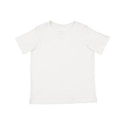 Rabbit Skins 3321 Toddler Fine Jersey T-Shirt in Porcelain size 4 | Cotton LA3321, RS3321