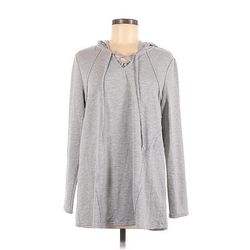 Style&Co Pullover Hoodie: Gray Tops - Women's Size Medium