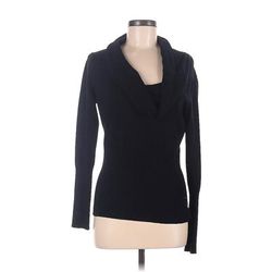 Hooked Up by IOT Pullover Sweater: Black Tops - Women's Size Large