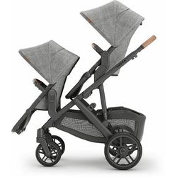 UPPAbaby VISTA V2 Twin Double Stroller + Aria Travel System Bundle with Rumble Seat V2+ - Gregory /