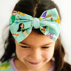 Disney Princess Dreams Luxe Baby Girl Soft & Stretchy Bamboo Bow Headbands - Newborn - 3T