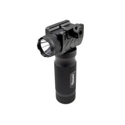 Sniper Aluminum Fixed Foregrip with Integrated 260 Lumens Tac LED Flashlight Black GPFL01