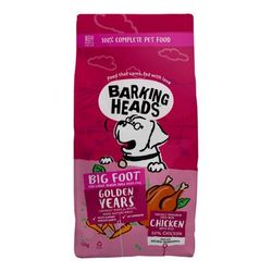 12kg Barking Heads Golden Years Senior Chicken Big Foot Dry Dog Food