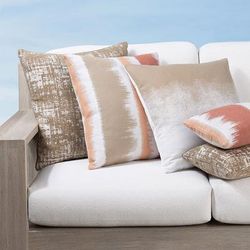 Sandscape Indoor/Outdoor Pillow Collection by Elaine Smith - Murmur, 20" x 20" Square Murmur - Frontgate