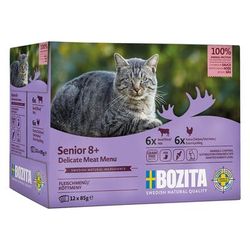 12x 85g Bozita Morsels in Sauce Senior Mixpack wet cat food