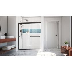 Dreamline DreamLine Alliance Pro LT 56 - 60 inch W x 70 3/8 inch H Semi-Frameless Bypass Shower Door in Oil Rubbed Bronze SDAT60W700VXX06
