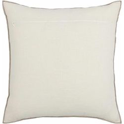 Tobin 20" Square Modern Cotton Beige/Taupe Throw Pillow - Boutique Rugs