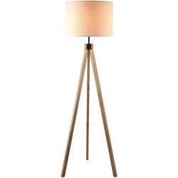 Muradnagar 61"H x 19"W x 19"D Cottage Dark Red/Translucent Floor Lamp - Boutique Rugs