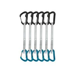 DMM Aether Quickdraw 6 Pack 18cm Turquoise/Matt Grey A498-18P6
