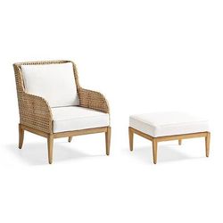Kenbrooke Seating Replacement Cushions - Lounge Chair, Resort Stripe Glacier - Frontgate