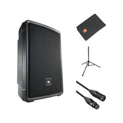 JBL IRX112BT Compact Powered 12" Portable Speaker Kit with Cover, Stand, and Ca IRX112BT