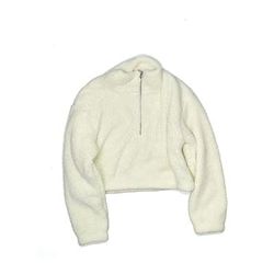 Timing Fleece Jacket: Ivory Jackets & Outerwear - Kids Girl's Size Medium