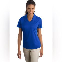 Nike Tops | Ladies Size Xl Blue Nike Golf Dri-Fit Micro Pique Polo | Color: Blue | Size: Xl